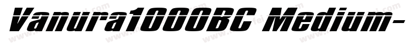 Vanura1000BC Medium字体转换